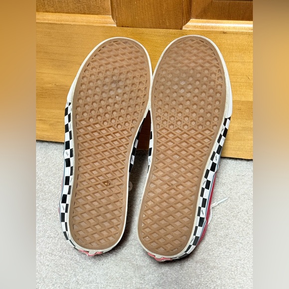 Vans Doheny Red white black Check Side Wall Skate Shoe 10.5 checkered - Picture 11 of 11